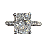 Lauren B Cushion Diamond Sticker by Lauren B Jewelry