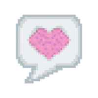 Heart Pixel Sticker