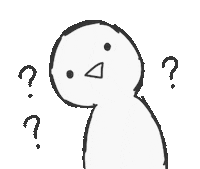Question Mark Man Sticker by 水沐柚子rainpomelo