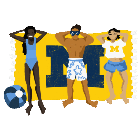 Go Blue Ice Cream Sticker by University of Michigan