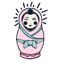 Ice Cream Russiandolls Sticker