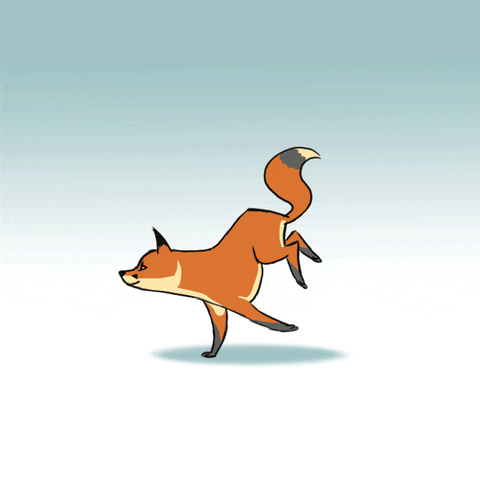MichaelVerhuelsdonk fox 2d animation fox running fox run GIF