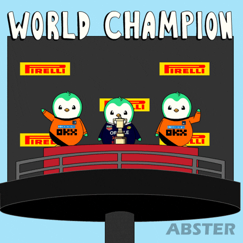 World Champion Penguin GIF by Abster