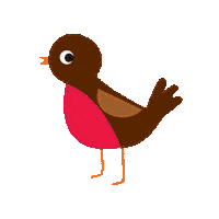 Robin Sticker by Toby tiger