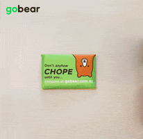 gobear cute cartoon bear stop motion GIF