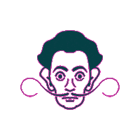 epssammie surreal museum salvador tampa Sticker