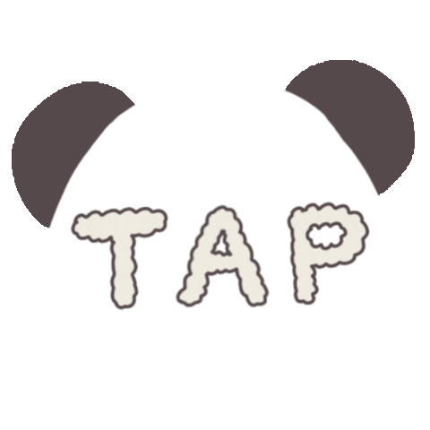 Panda Tap Sticker