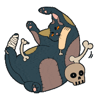 Halloweencat Sticker by TheBetterCat