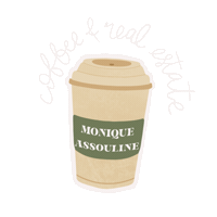 Cup Of Coffee Sticker by Monique Assouline
