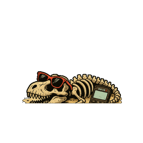 Endless Love Dino Sticker by Crazy Detectors