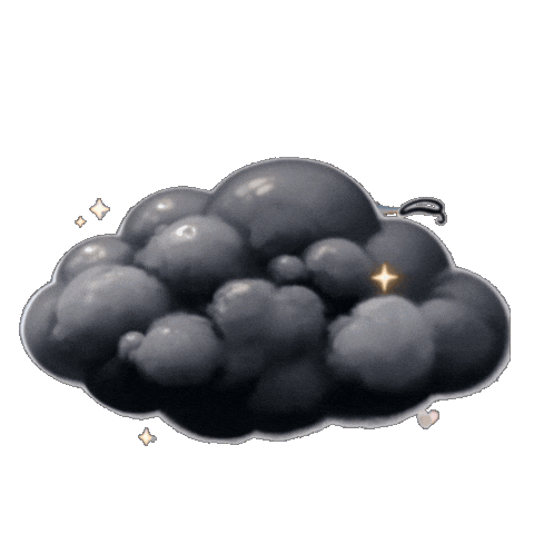 Storm Cloud Aesthetic Gif Sticker