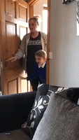 Little Boy Surprised With a Puppy After Hard Time at School