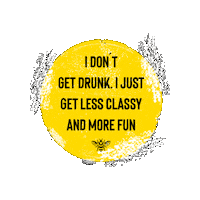 Drunk Cocktail Time Sticker by Tipsy Bee