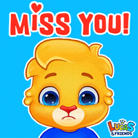 Miss You Love GIF by Lucas and Friends by RV AppStudios