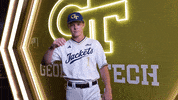 Georgia Tech Baseball GIF by Georgia Tech Yellow Jackets