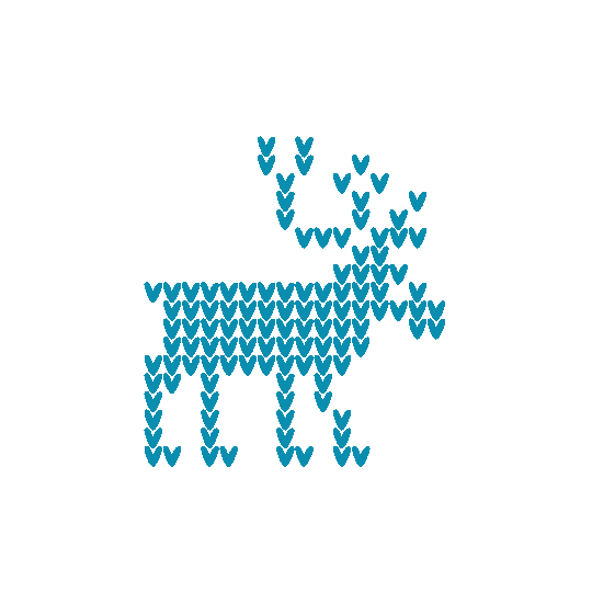 Christmas Reindeer Sticker by Hunt Adkins