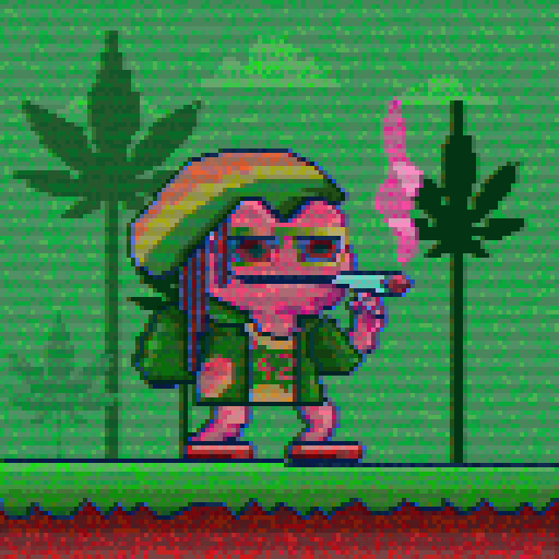 Weed Frog GIF