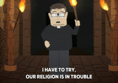 tunnel preacher GIF by South Park 