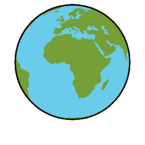 Australia Globe Sticker by Vuba Resin Products