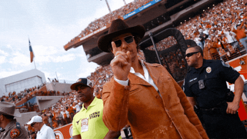 Matthew Mcconaughey Hook Em GIF by Texas Longhorns