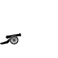 Texas Cannon Sticker by The Alamo