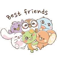 Best Friends Hug Sticker