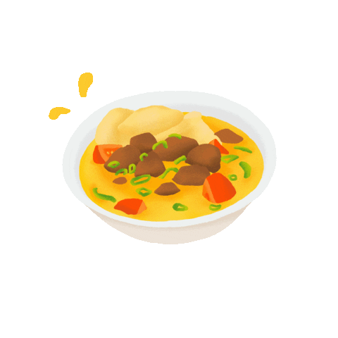 Happy Food Sticker by Grouu