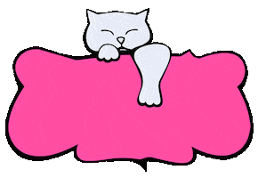 nataliastahl love cat fun pink Sticker