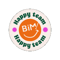 Happy Team Sticker by STUDIO BIM!