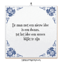 Wijsheid Spreuk Sticker by Tegelspreuken.nl