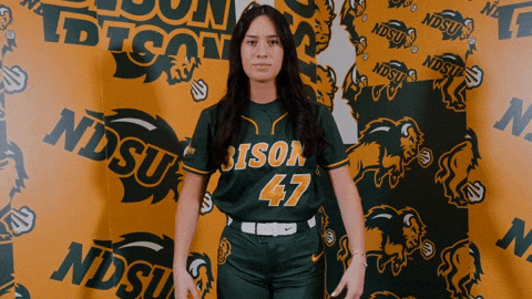 Softball GIF by NDSU Athletics