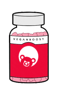 Veganboost vegan hair vitamins veganboost vegan boost Sticker