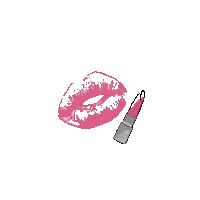 Red Lips Makeup Sticker by Karen Civil