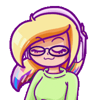 Girl Listen Sticker