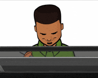 lugan3d animation animated drawing cooking GIF