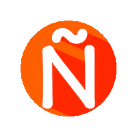 Orange Abc Sticker