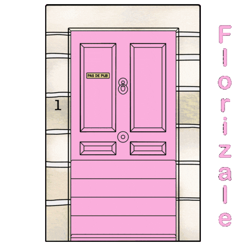 Florizale1 giphyupload door bourges porte Sticker