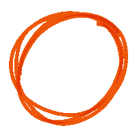 Orange Circle Sticker by JoussenKarliczek