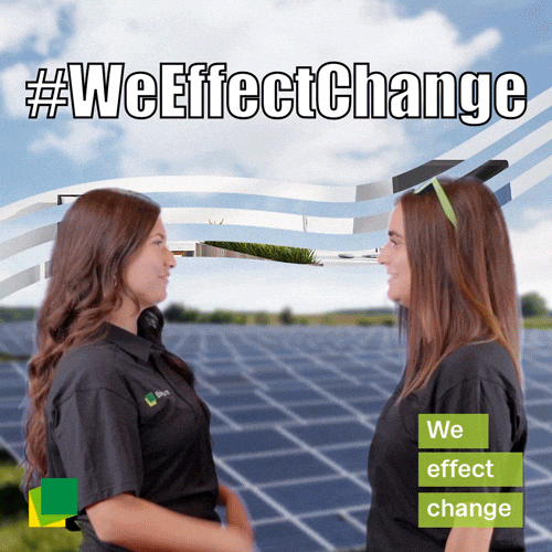 baywareamericas giphyupload smile high five solar GIF