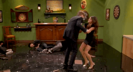 nina dobrev rage GIF by Team Coco