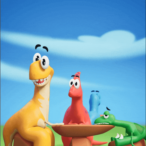 Happy So Excited GIF by Claynosaurz