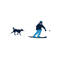 animaladoptioncenterjh ski aac Sticker