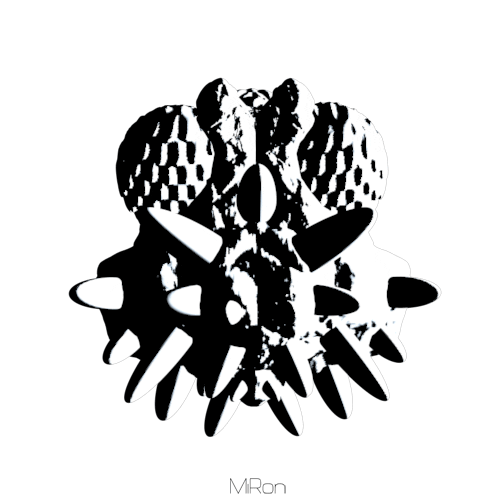 Scared Black And White Sticker by Miron