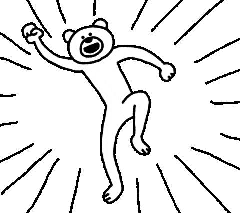 Happy Yahoo Sticker by takadabear