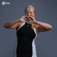 Heart Love GIF by WTA