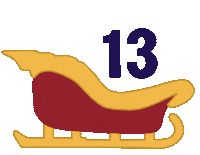 Winter Sleigh Sticker by Karmandala