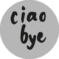 Ciao Adieu Sticker by Peaa