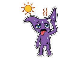 Melting Heat Wave Sticker by CwaZyVerse