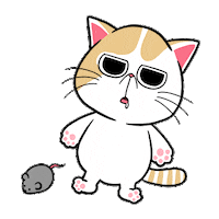 Sleepy Cat Sticker by Kcomics