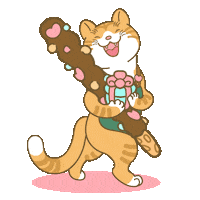 catgrass happy cat heart chocolate Sticker